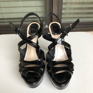 Christian Dior black patent leather heels